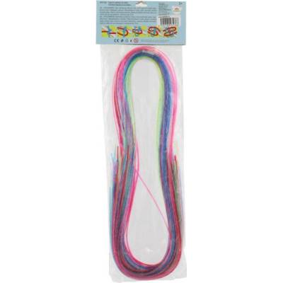 Teddies Zaplétací provázky/bužírky třpytivé glitter 100cm v sáčku