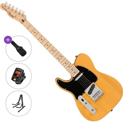 Squier Affinity Series Telecaster LH MN BPG Basic SET Butterscotch Blonde Електрическа китара