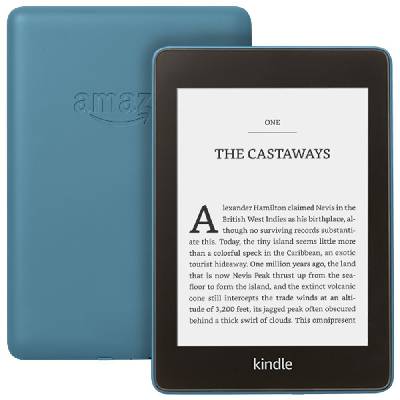 AMAZON AMAZON e-book reader Kindle PAPERWHITE 4 2018/ 6" E-ink displej/ 8GB/ IPX8/ Wi-Fi/ SPONZOROVANÁ VERZE/ blue AMAZ0121