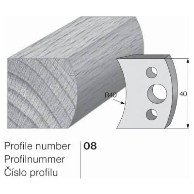 IGM profil 008 - pár omezovačů 40x4mm SP