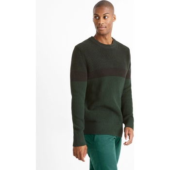 Celio Тъмнозелен мъжки пуловер Celio Ceriblock Celio | Zelen | МЪЖЕ | S