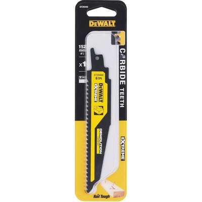 DT20440 DEWALT KARBIDOVÝ PILOVÝ PLÁTEK 152 MM PRO MEČOVÉ PILY
