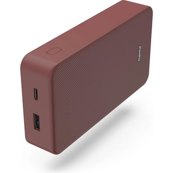 Hama Външна батерия "Colour 20", 20000 mAh, 2 изхода: USB-C, USB-A, червена (HAMA-201717)