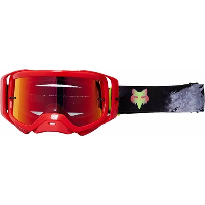 FOX Airspace Dkay Mirrored Lens Goggles Fluorescent Red Мото очила