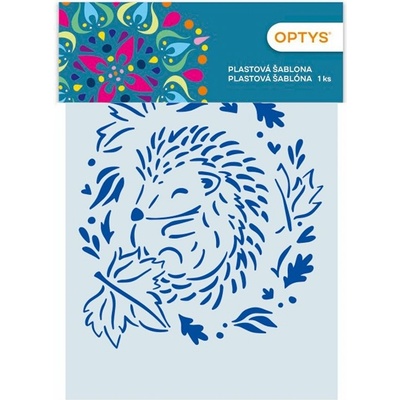 Optys Šablona ježek v listí 15 x 20 cm plast – Zboží Dáma