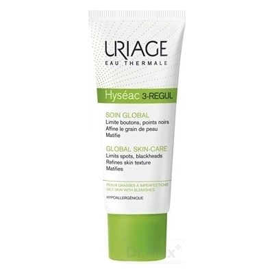 Uriage Hyséac 3-Regul zmatňujúci krém proti čiernym bodkám (Limits Spots, Blackheads, Refines Skin Texture Matifies) 40 ml
