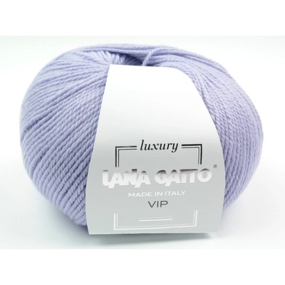 Lana Gatto pletací příze vlna merino kašmír VIP lila
