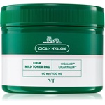 VT Cosmetics Cica Mild Toner Pad ексфолиращи тампони за лице с успокояващ ефект 60 бр