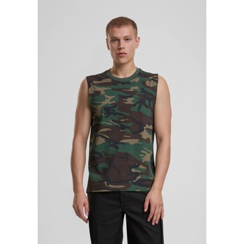 Brandit Тениска Brandit T-Shirt sleeveless woodland XXLUB-BD4206-00992 - Тъмносив, размер 5XL