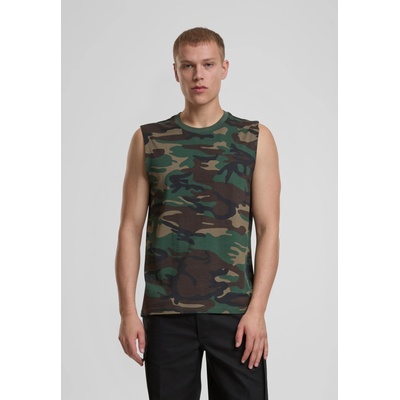 Brandit Тениска Brandit T-Shirt sleeveless woodland XXLUB-BD4206-00992 - Тъмносив, размер 5XL