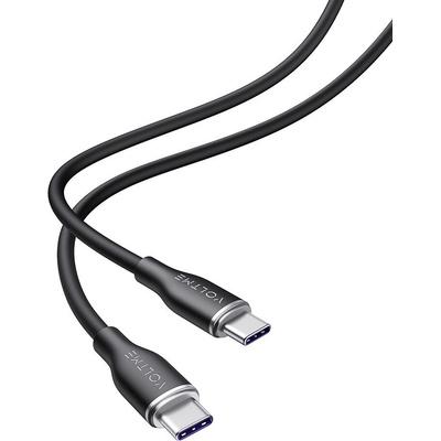 Voltme Кабел Voltme - Moss CTC 3A, USB-C/USB-C, 1 m, черен (C2022)