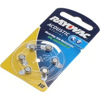 Rayovac Батерия за слухови апарати Rayovac PR70 / HA10, 6 бр (8005486)