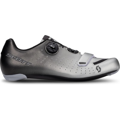 SCOTT Мъжки обувки за шосеен велосипед Scott Shoe Road Comp Boa Cycling shoes - Black Fade / Metallic Silver - размер 45 (EU) (036-1324-0414)