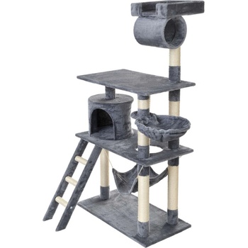 Funfit Play Център за забавления за котки и драскалка на 5 нива - сив (1950)
