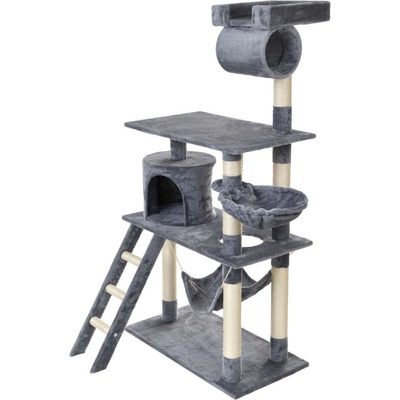 Funfit Play Център за забавления за котки и драскалка на 5 нива - сив (1950)