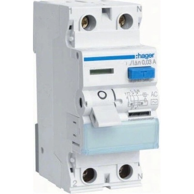 Hager Polo Proudový chránič 2P 25A 0,03A AC CDC225J