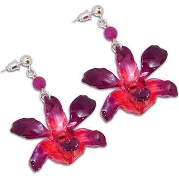 Dannyra Обици с цвят на орхидея Red orchid Dannyra Jewels