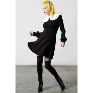 KILLSTAR дамска рокля KILLSTAR - Mystra Яка - Черен - KSRA004659