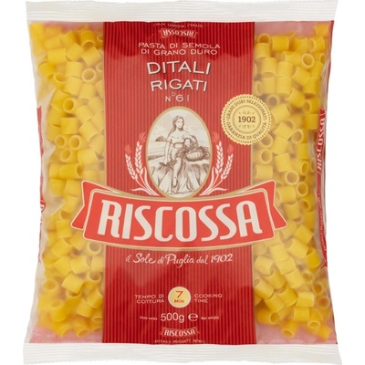 Pastificio Riscossa Ditali rigati vroubkované trubičky RISCOSSA 0,5 kg – Sleviste.cz
