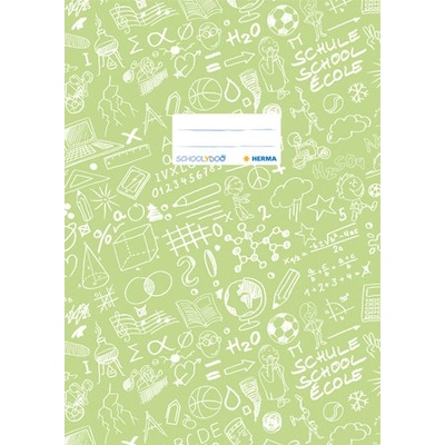 Obal na zošit Schooldoo A4 sv.zelený /1ks