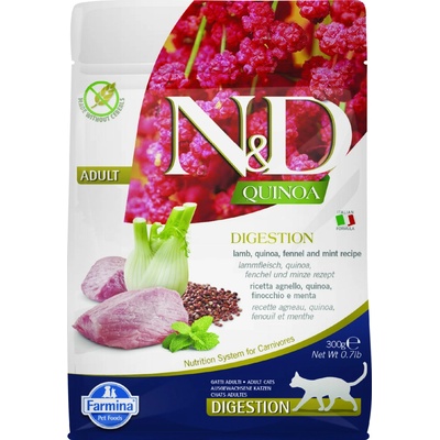 N&D GF Quinoa CAT Digestion Lamb & Fennel 300 g