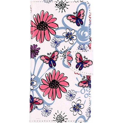 Pouzdro TopQ Xiaomi Redmi Note 12 5G knížkové Flowers