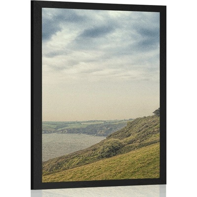Plakát jezero pod útesem - 20x30 black