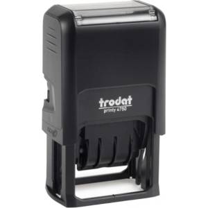 TRODAT Печат TRODAT Printy 4.0 4750 с дата и ISO номер, черна подложка 4750-P4-ISO-F (4750-P4-ISO-F)