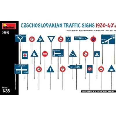 MiniArt Czechoslovakian Traffic Signs 1930-40's 35655 1:35