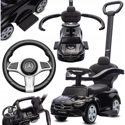 Baby Mix Odrážedlo s vodící tyčí Mercedes Benz AMG C63 Coupe černá