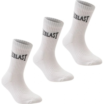 Everlast ponožky 3 Pack Crew socks White
