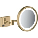 Hansgrohe AddStoris - Стенно козметично огледало с LED осветление, четкан бронз 41790140 (41790140)