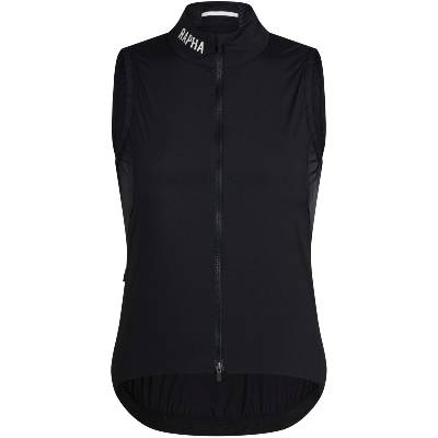 Dámska zateplená cyklistická vesta Rapha Women's Pro Team Insulated Gilet - Black/White L