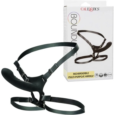 Вибриращ пенис колан с презрамки, 16см. - Boundless Harness (D-238415)