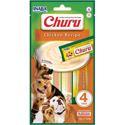 Inaba Dog Churu Pyré Kuracie 4 x 56 g
