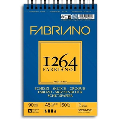 Fedrigoni Скицник за скициране, А5, 90 g/m2, гладка текстура, (1575100037)