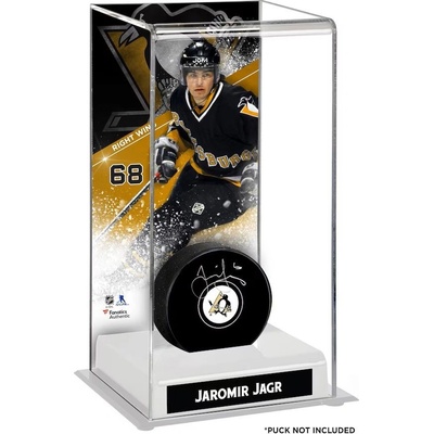 Fanatics Vitrína na puk Jaromír Jágr #68 Pittsburgh Penguins Deluxe Tall Hockey Puck Case – Zboží Mobilmania
