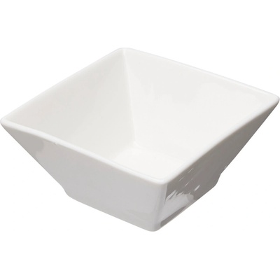SIAKI KO-798000250 Miska na pochutiny čtverec zkosený porcelán 6 ks