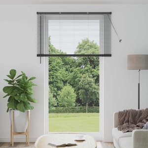 vidaXL Венецианска щора Сребристо сиво 213 x 130 см 25 mm ПВЦ (42003702)
