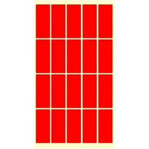 Fleks-Ko Етикети за цени Fleks-Ko, размер 51x21mm, 200бр, червени (OK5508)