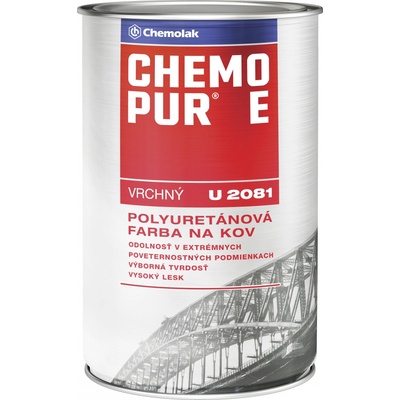 Chemopur E U2081 8185 červená 0,8L vrchná polyuretánová farba na kov, betón, drevo