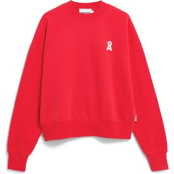 ARMEDANGELS Дамски пуловер ARMEDANGELS Women's Iconic Å Alizaa Sweat Jumper - Mars Red (117-3690-0213)