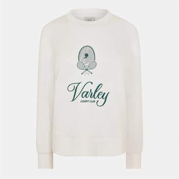 Varley Блуза VARLEY Women's Rasco Relaxed Fit Crew Sweatshirt - White Forest
