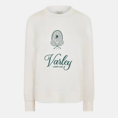 Varley Блуза VARLEY Women's Rasco Relaxed Fit Crew Sweatshirt - White Forest