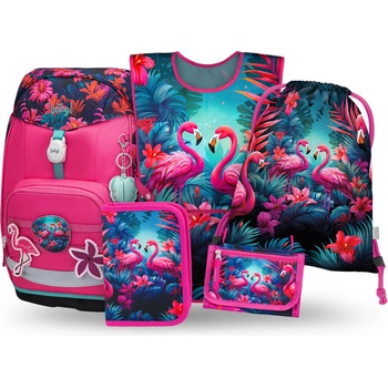 BAAGL SET 5 Airy Plus Фламинго: раница, пенал, торба, престилка, портмоне BAAGL | Sin | Момичешки | UNI