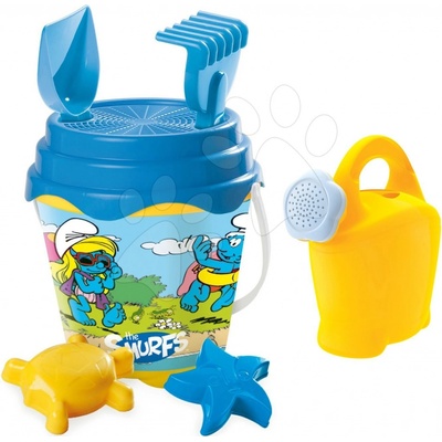 Mondo 18858 kbelík set do písku s konví Šmoulové modro-žlutý