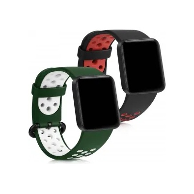 kwmobile 2x Гривна за Xiaomi Mi Watch Lite / Redmi Watch - черен - 40183