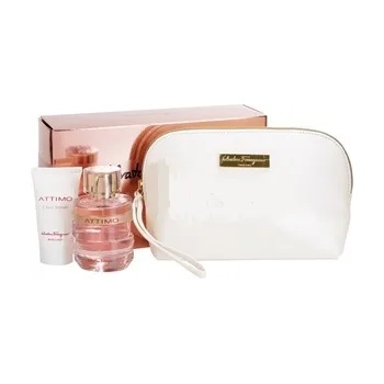Salvatore Ferragamo Attimo L'Eau Florale EDT 100ml + Body Lotion 50ml + несесер за жени
