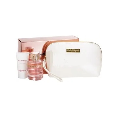 Salvatore Ferragamo Attimo L'Eau Florale EDT 100ml + Body Lotion 50ml + несесер за жени
