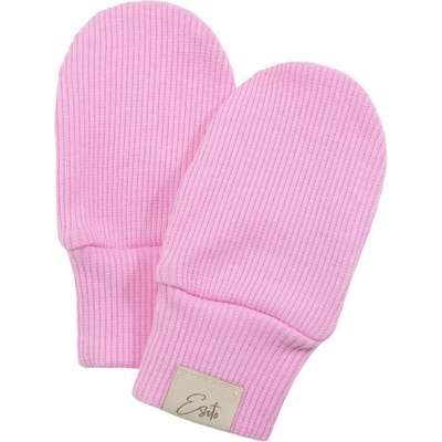 Esito Kojenecké rukavice žebrované Color Pink
